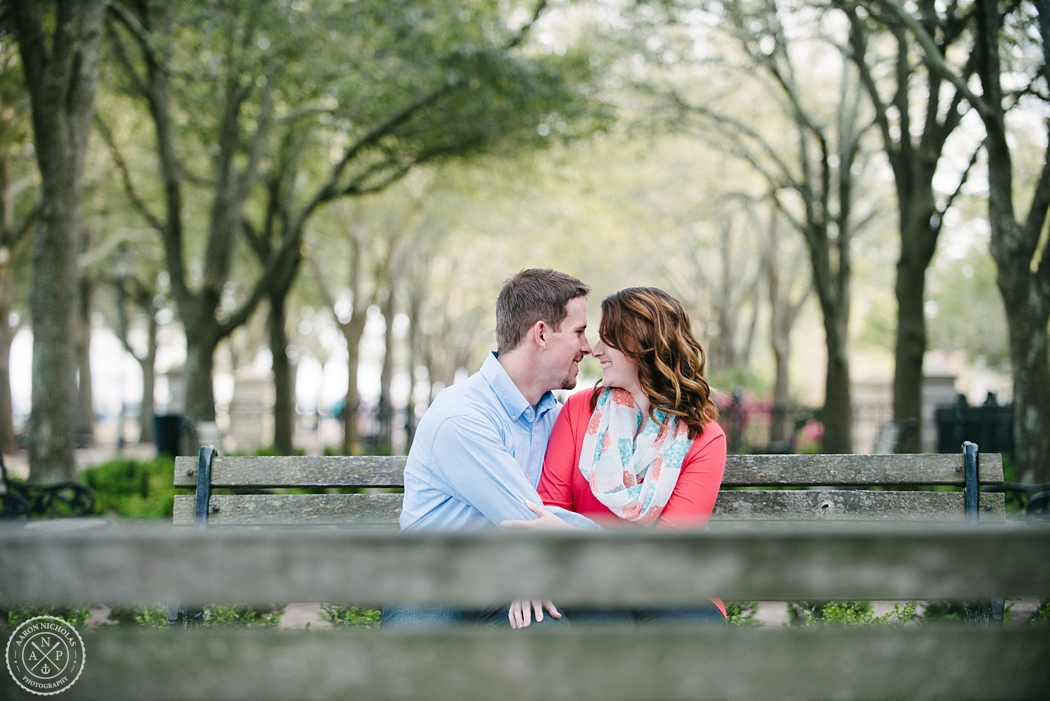 Downtown Charleston Engagement photos, Southern proposal photos, Charleston wedding photographer, Aaron Nicholas Photography, destination wedding photographer, Cypress Garden's wedding, Jennifer Bussey and Bobby Bender,