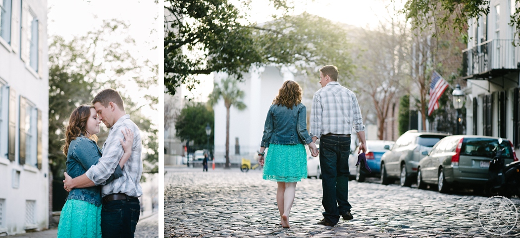 downtown Charleston Engagement photos, expats meet in Sudan, expats meet in Africa! Southern engagement photos, how they met, how we met, Charleston wedding photographer, Aaron Nicholas Photography, destination wedding photographer, Cypress Garden's wedding, Jennifer Bussey and Bobby Bender, Samaritan's Purse couple, engagement posing on Chalmers Street