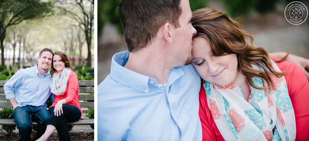 Charleston Waterfront Park, Downtown Charleston Engagement photos, expats meet in Sudan, expats meet in Africa! Southern engagement photos, how they met, how we met, Charleston wedding photographer, Aaron Nicholas Photography, destination wedding photographer, Cypress Garden's wedding, Jennifer Bussey and Bobby Bender, Samaritan's Purse couple, engagement posing on a bench
