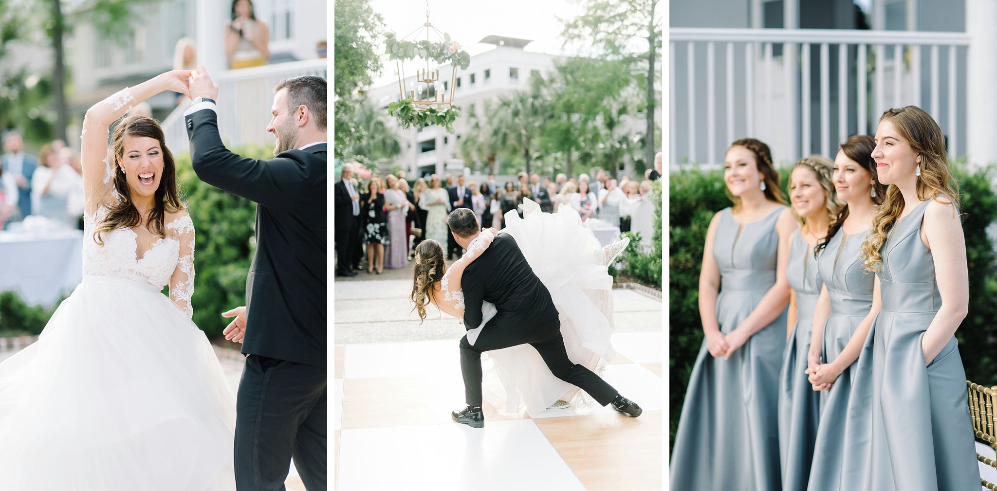 First dance in the courtyard at the Gadsden House