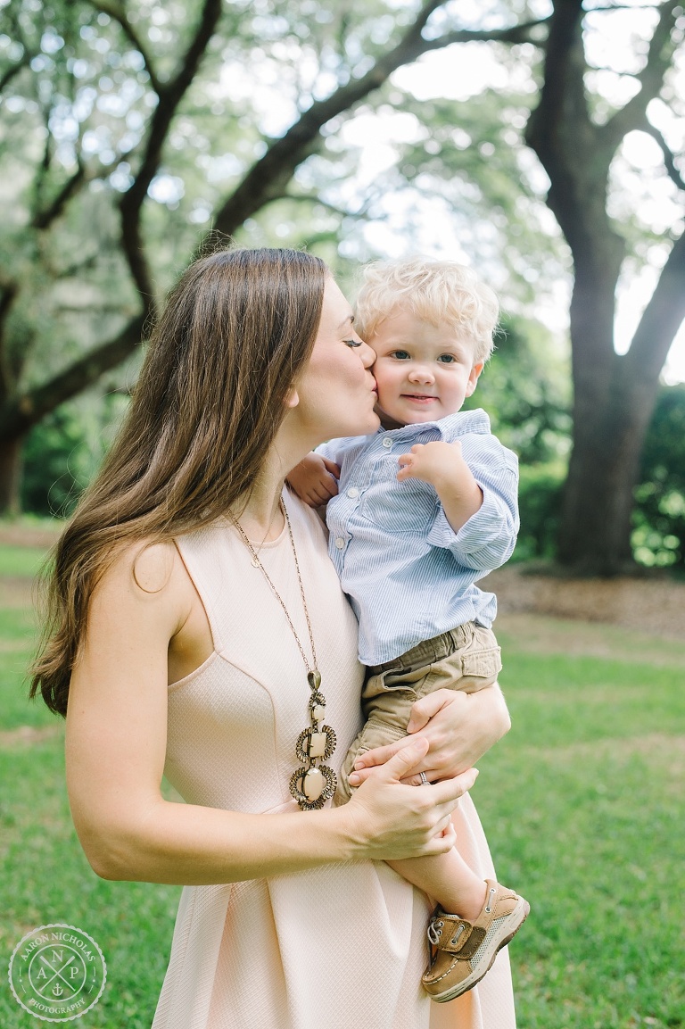 Family portrait session at Legare Waring House by Aaron and Jillian Photography