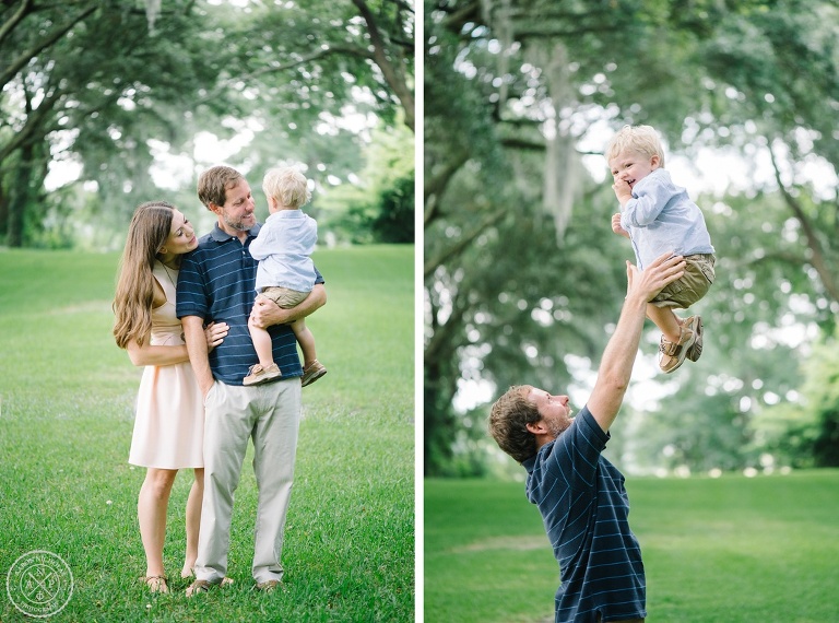 Family portrait session at Legare Waring House by Aaron and Jillian Photography