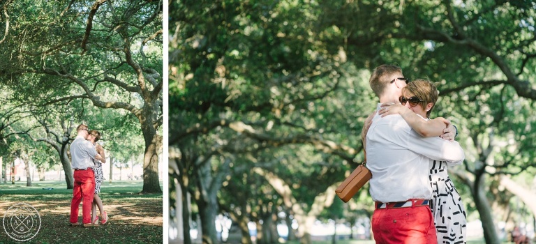 Surprise Proposal and Engagement Session at the Battery Park and downtown Charleston - by Charleston Wedding photographers Aaron Nicholas Photography -_0004