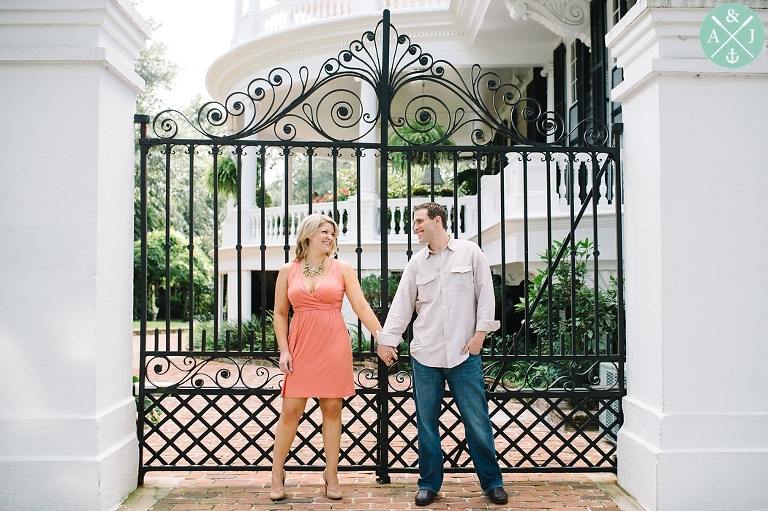 Downtown Charleston engagement photos by Aaron and Jillian Photography, Charleston and destination Wedding photographers - 8
