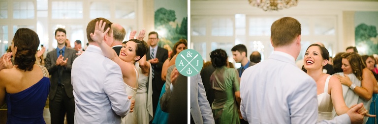 Bride and groom dancing at a New York Botanical Gardens wedding by Charleston wedding photographers Aaron and Jillian Photography -_0055