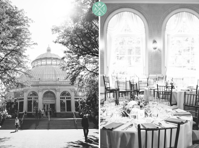 Reception site at a New York Botanical Gardens wedding by Charleston wedding photographers Aaron and Jillian Photography -_0070